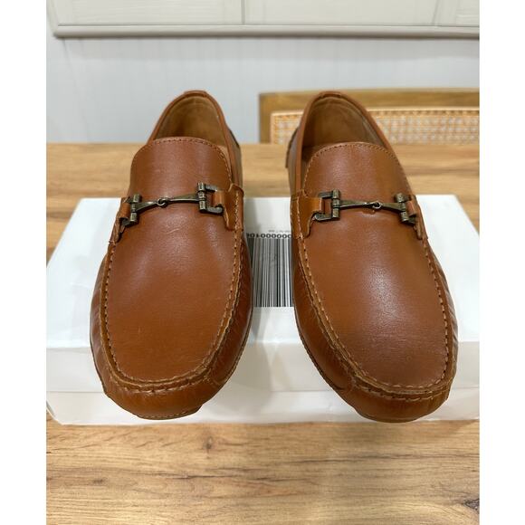 Cole Haan Men\'s Wyatt Bit Driver Loafers Chestnut British Tan Leather Size 9 NIB main image 4